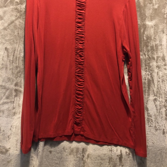 Dark Orange Kenneth Cole Reaction Turtleneck, Size L - Picture 2 of 7